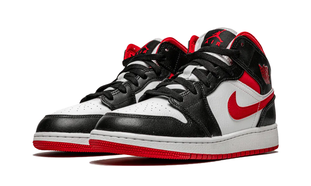 Air Jordan 1 Mid Black Red