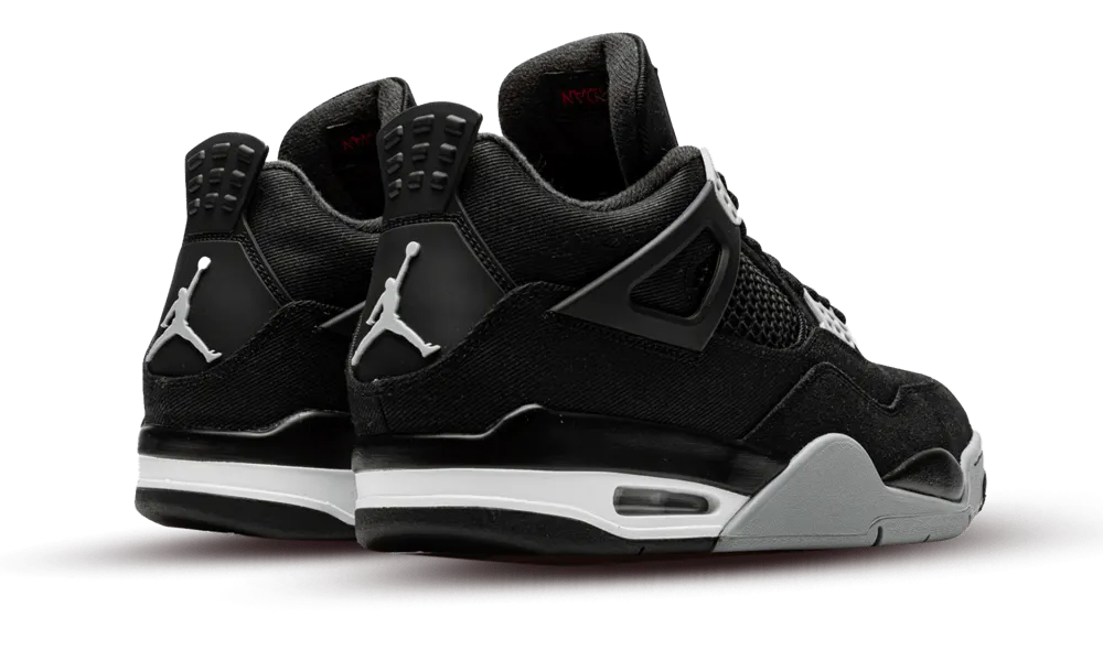 Air Jordan 4 Retro Black Canvas