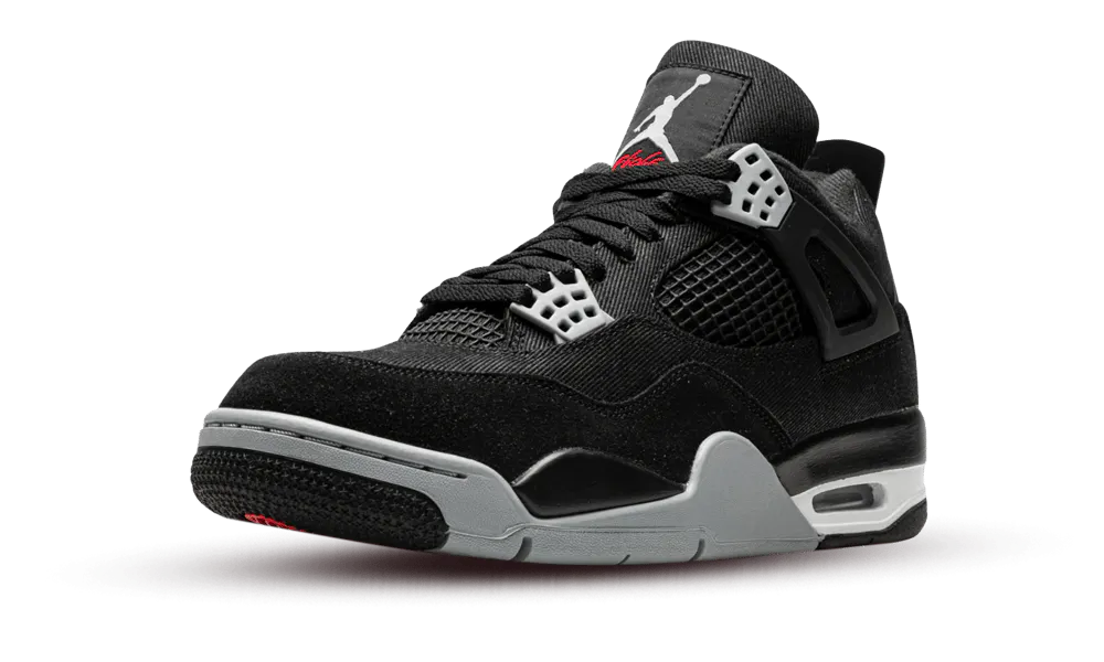 Air Jordan 4 Retro Black Canvas