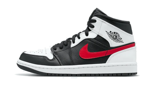 Air Jordan 1 Mid Black Chile Red White